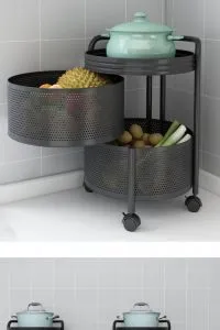 Indian multilayer rotating kitchen tray 4 tier