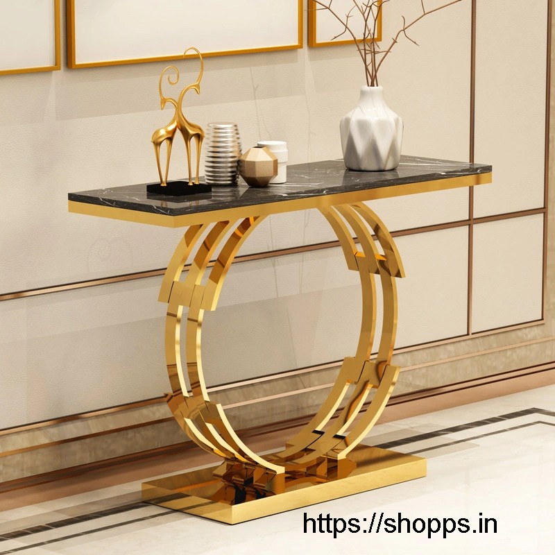 Console Table Golden finish - Shopps India Home decor