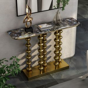 Marble top entryway table