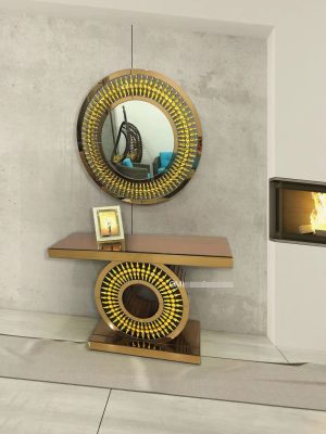 Modern glass consoles