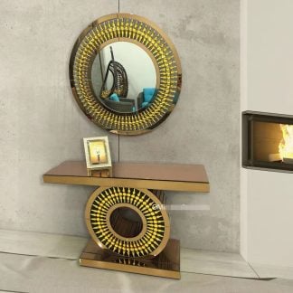 Modern glass consoles