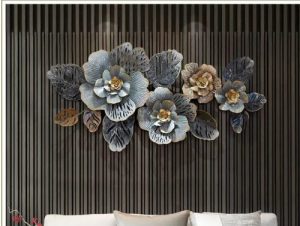 Grey Rose Metal decor