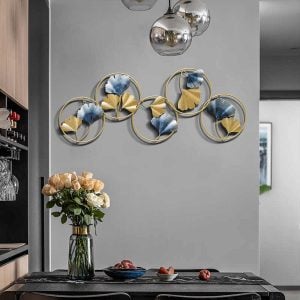 Five circle leaves decor