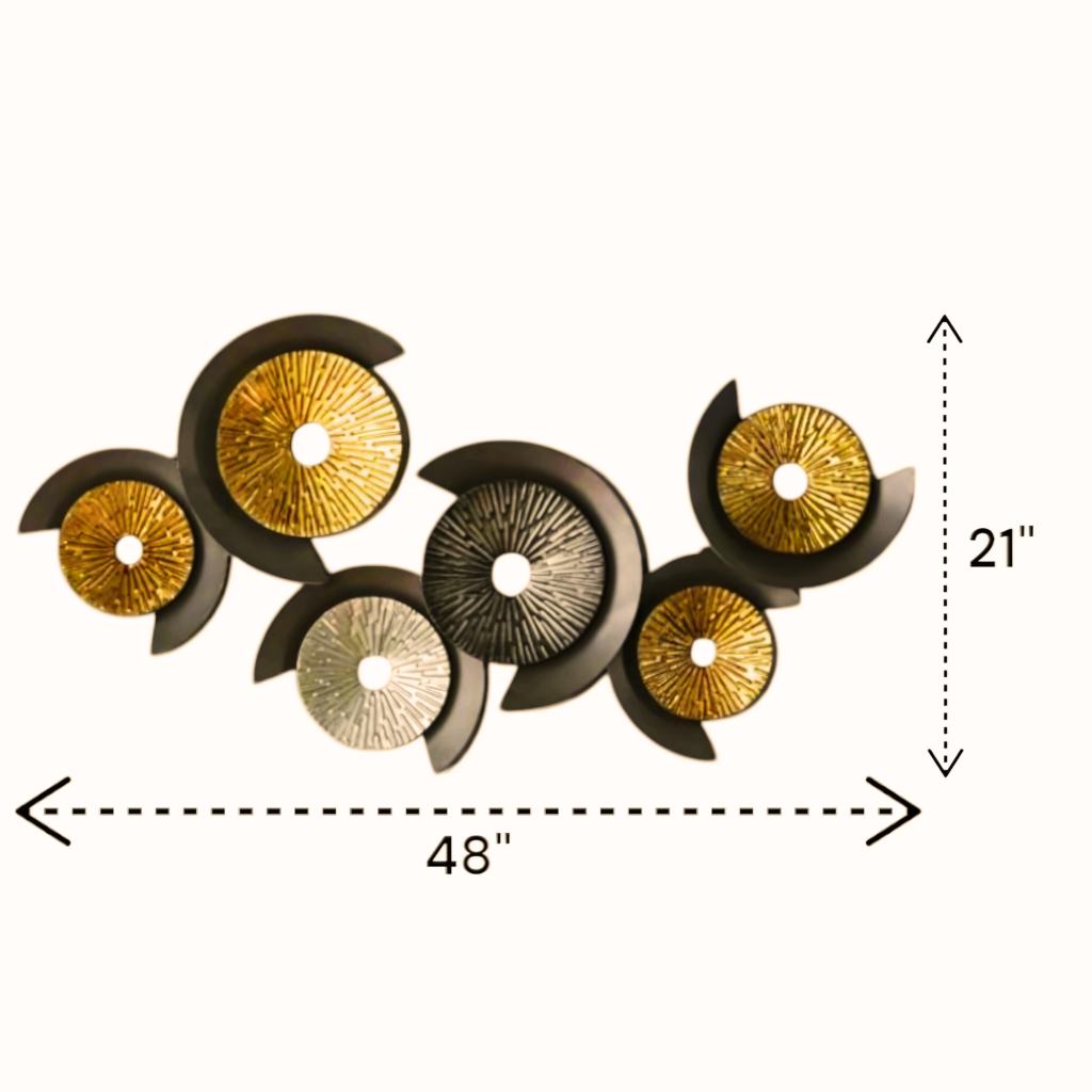 Metal Half circle Wall Decor