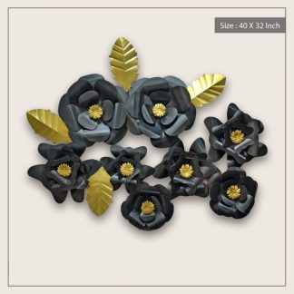 Black and Gold Leaf flowers