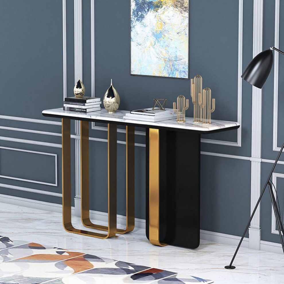 Metal design Console marble - Shopps.In