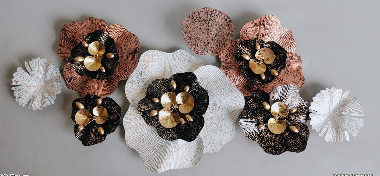 Metal wall decor flower 1 Metal wall flower décor