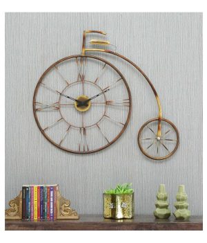 cycle wall decor metal clock