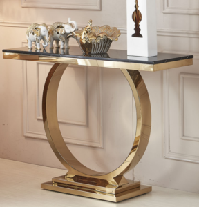 circle Marble top console
