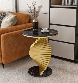 Metal twisted Side table