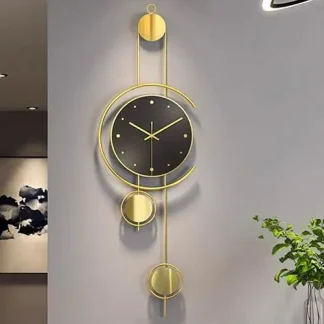 Bold metal clock
