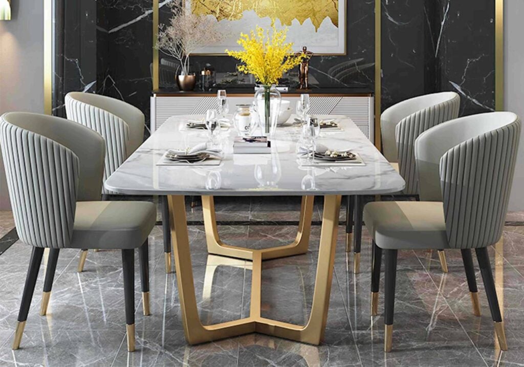 Marble top Dining table 2 shopps.in dining
