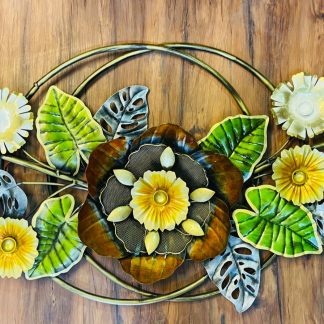 Rustic green floral decor