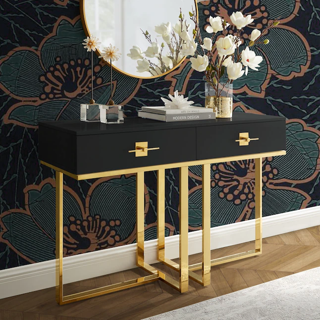 Black and Gold console Table Black and Gold console Table