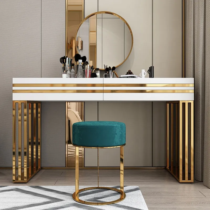 Golden white console Table 2 Golden white console Table