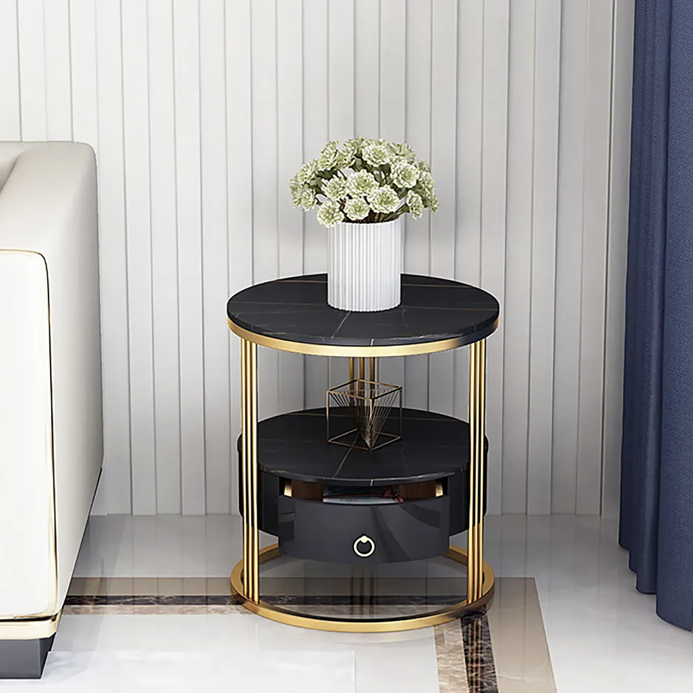 Marble top Indian side tables