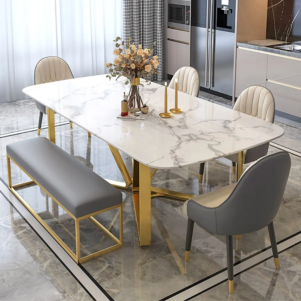 Dining table with bench 2 Dining table with bench
