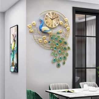 Peacock long clock
