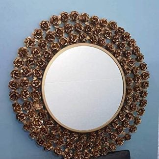 metal rose mirror