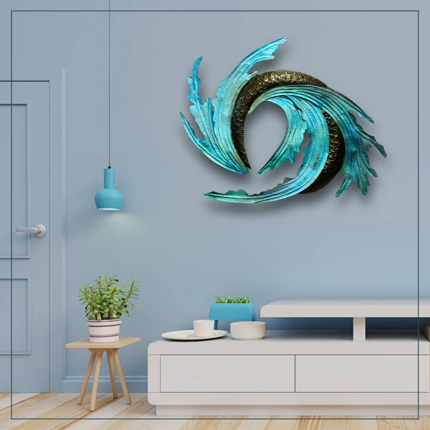 Wave metal decor 1 wave metal decor
