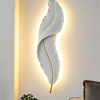 Feather wall decor