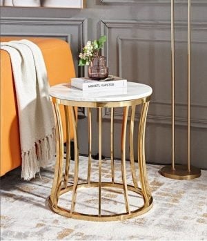 marble top end table
