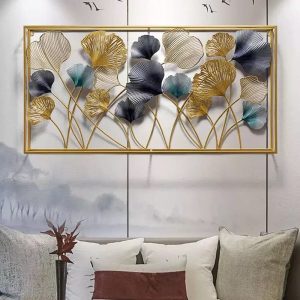 metallic wall decor