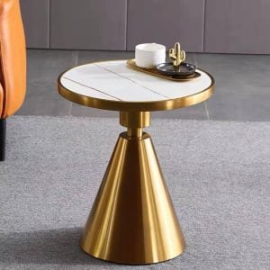 Steel side table