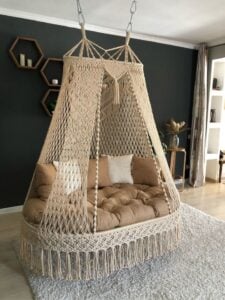 India macrame bed