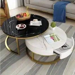 marble top twin  tables