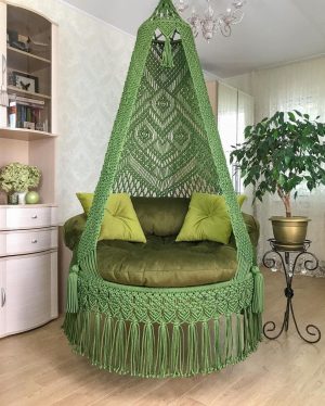 Green Macrame swing
