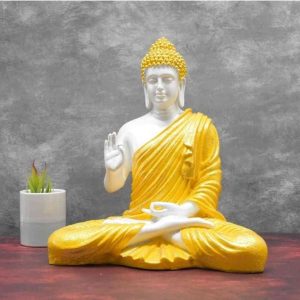 Yellow Buddha statue
