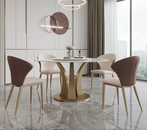 marble top dining table set