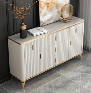 India Buffet table marble top console