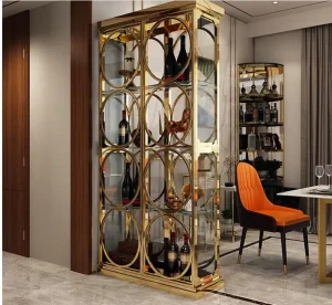 India golden steel shelves