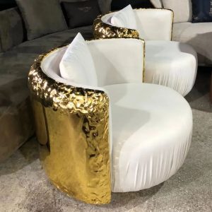 India golden chair