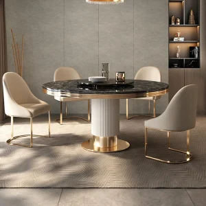 round dining table set