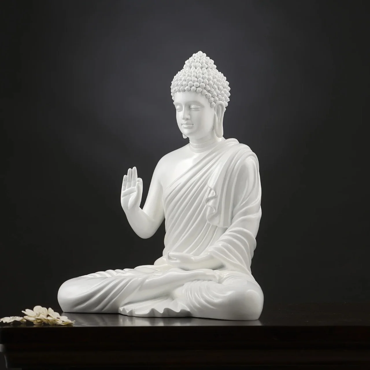 white Buddha statue 1 Buddha statue white