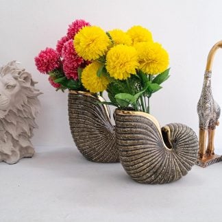 Gold Shell Vases