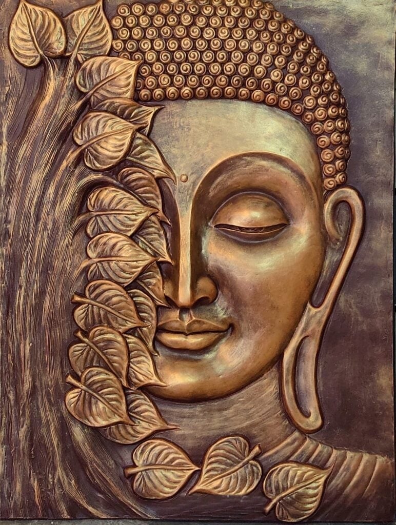 Buddha wall mural