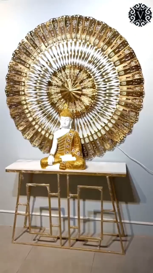 Imported Circle Wall Decor buddha combo