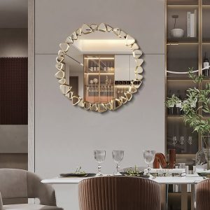 triangle frame mirror