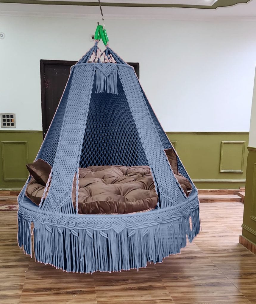 6 feet macrame bed