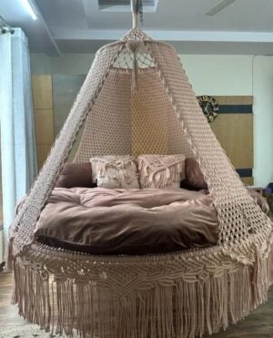 72 inch macrame bed swing