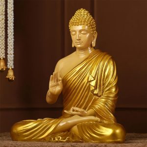 Yellow gold Statue Buddha