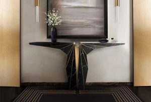 Marble black Console