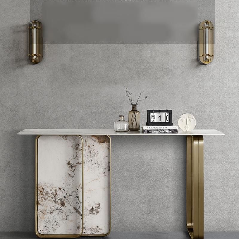 Steel and Stone Console Table 6 Steel and Stone Console Table