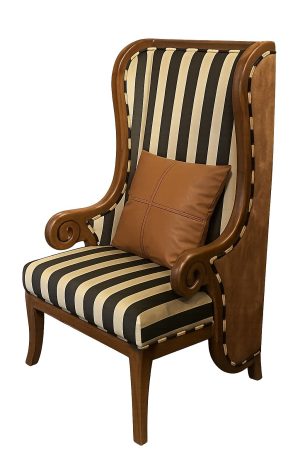 Wooden highback chair