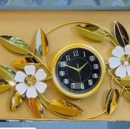 A golden clock