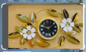 A golden clock